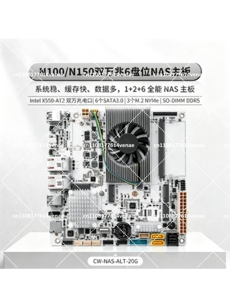 NAS Motherboard 8-Bay with N10 - Nas Motherboard 8 Sata Mini Itx recension och pris