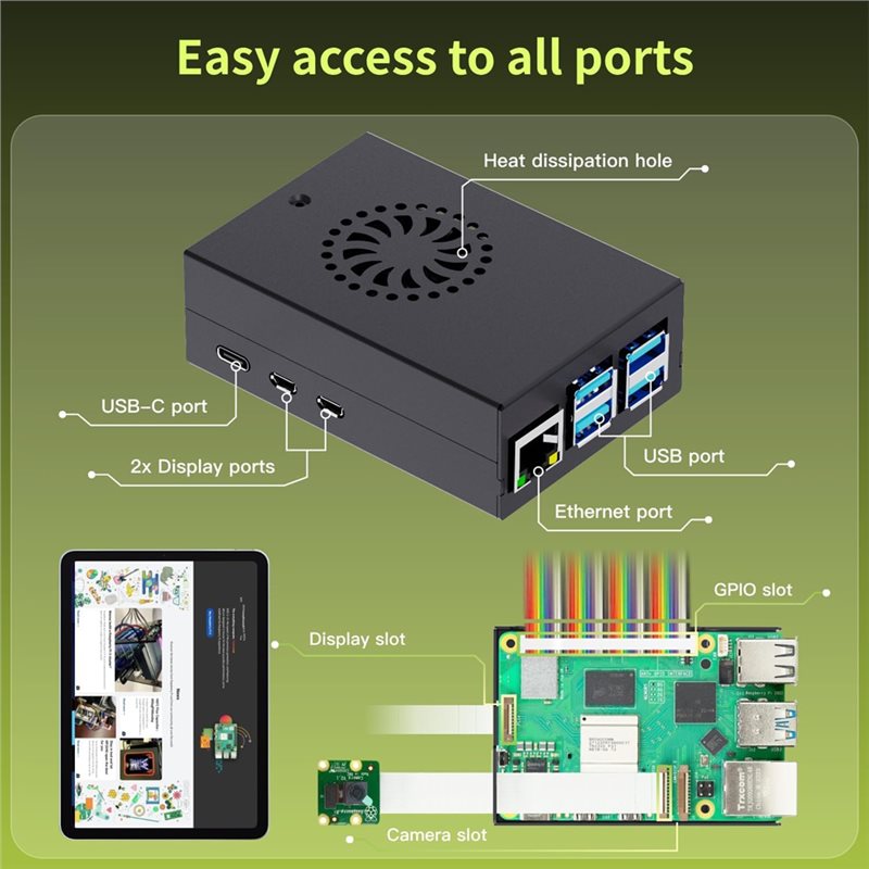 AS95-For Irasptek Starter Kit  - Raspberry Pi 5 8Gb Board recension och pris
