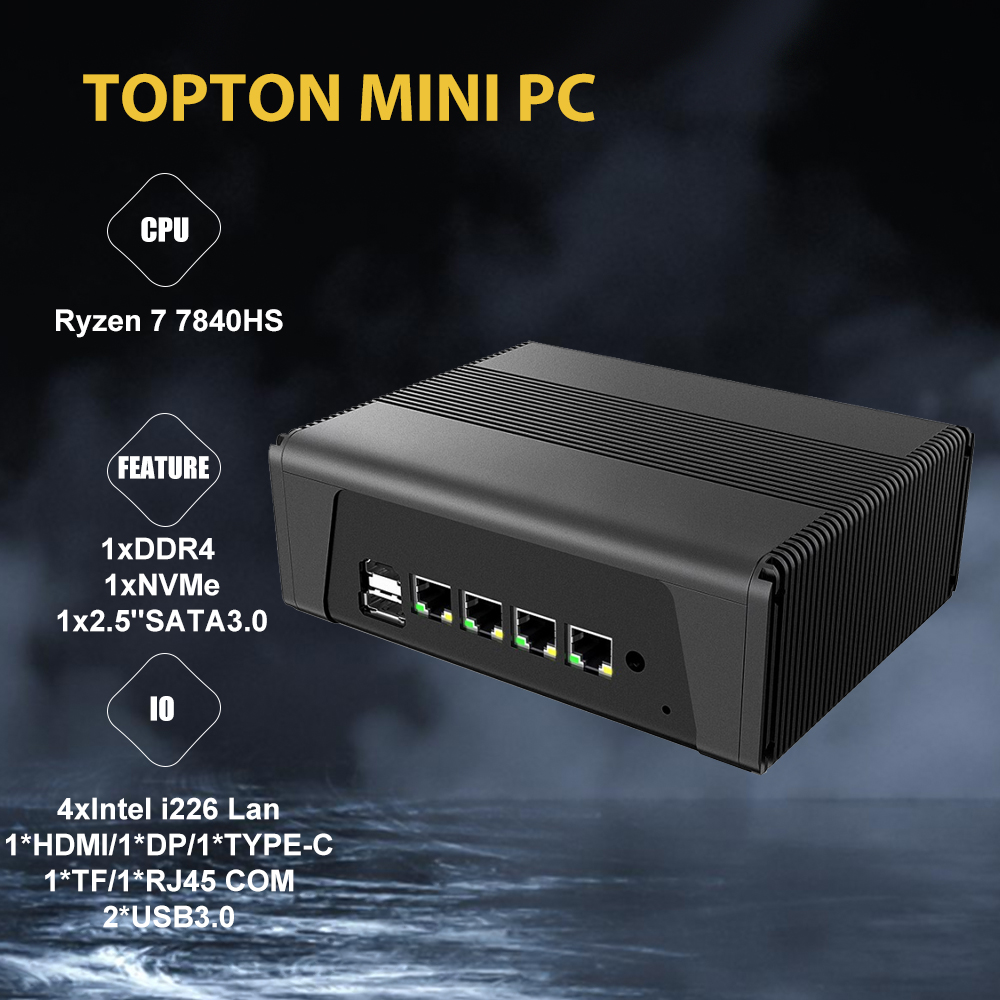 Super Deal Mini Soft Router AM - Amd Ryzen 7 7840Hs Mini Pc recension och pris