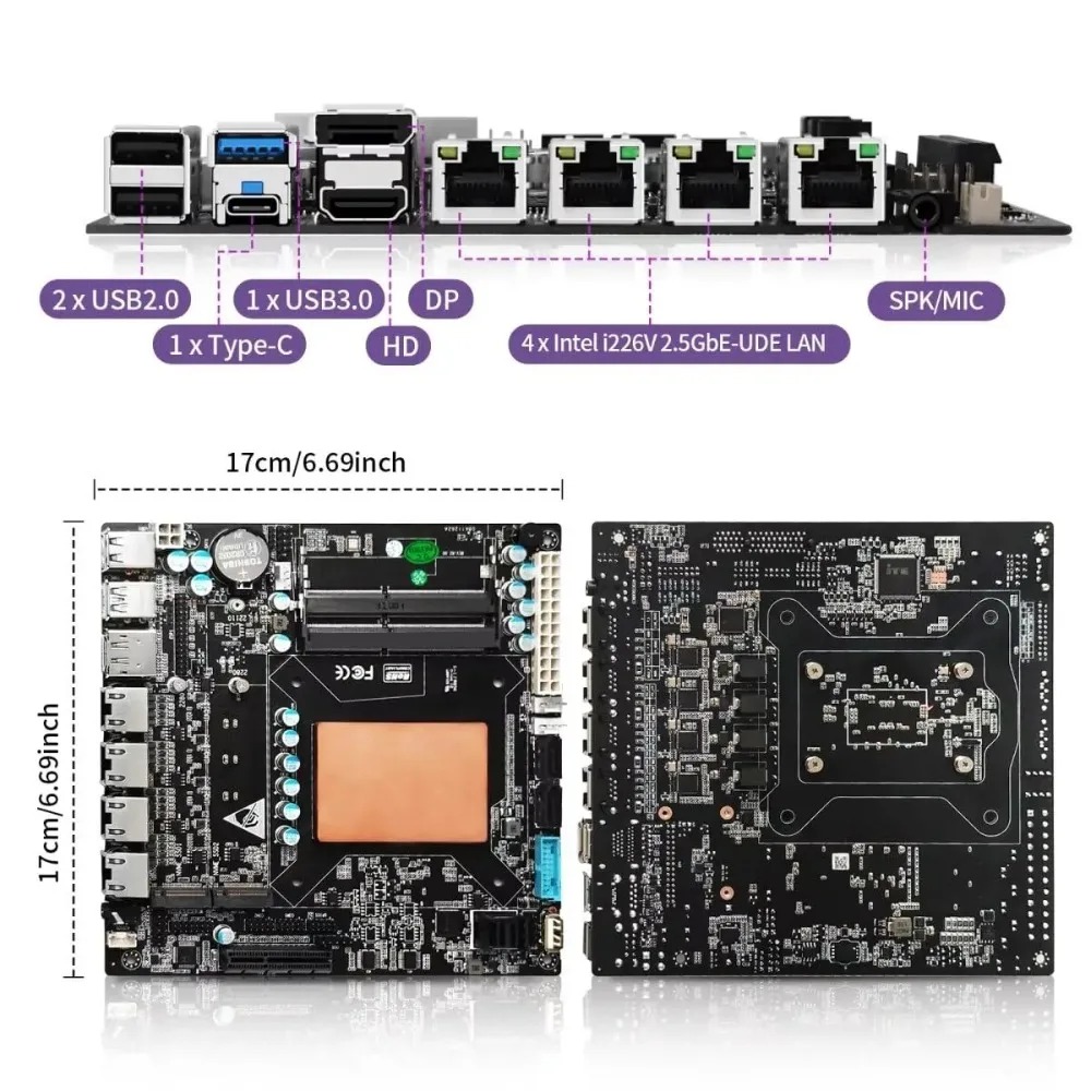 ITX NAS Motherboard with 11th  - Nas Motherboard 8 Sata Mini Itx recension och pris