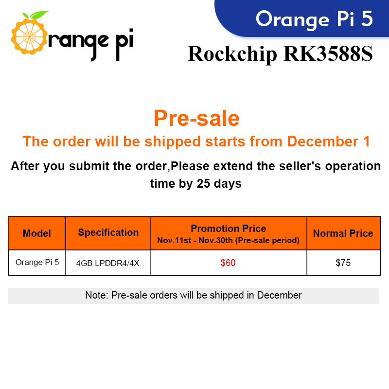Orange Pi 5 4GB RK3588S,PCIE M - Rockchip Rk3588 Development Board recension och pris