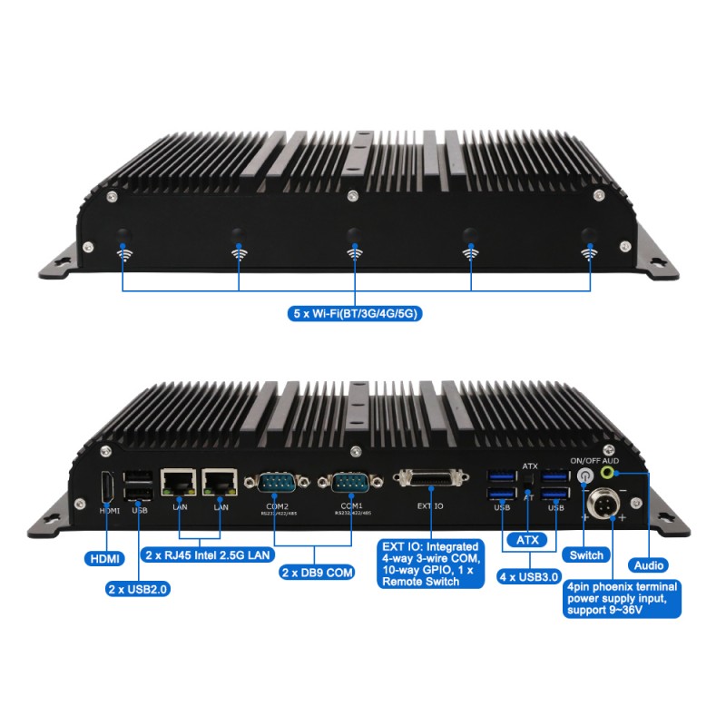 Rugged Fanless Industrial Comp - Fanless Industrial Pc Rs485 Core I7 recension och pris