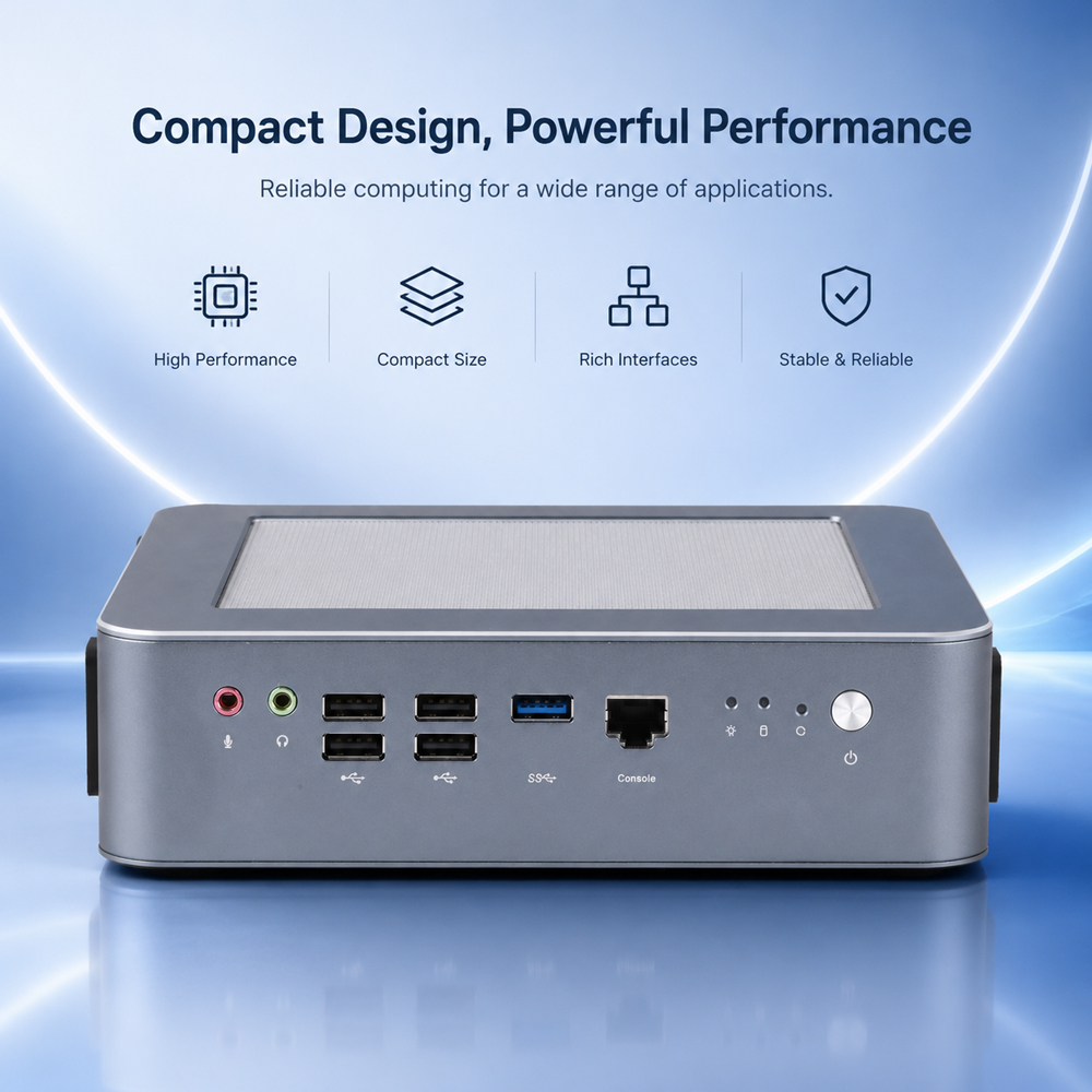 Qotom Q51551ST Mini PC Int el  - Dual Lan 10G Sfp+ Mini Pc recension och pris