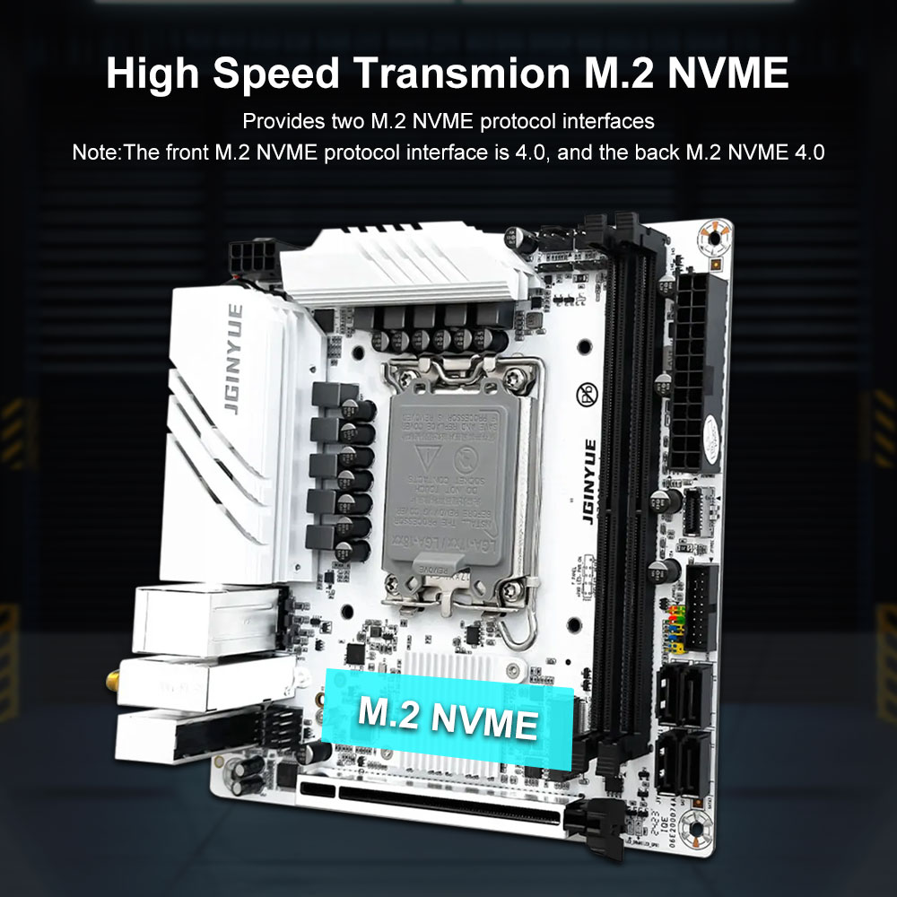JGINYUE B760 Motherboard LGA 1 - Lga1700 Itx Motherboard Ddr5 recension och pris