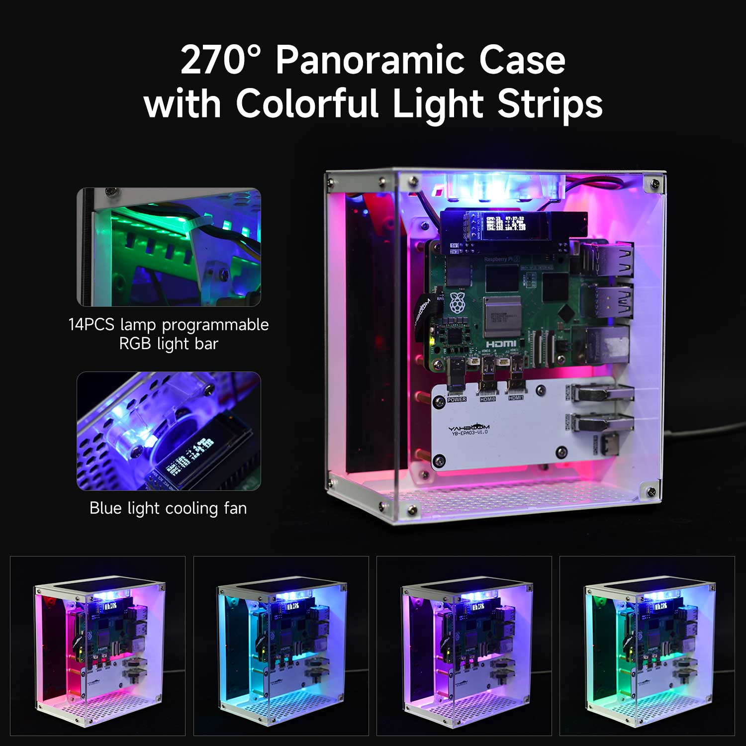 Raspberry Pi 5 Case Protective - Raspberry Pi 5 8Gb Board recension och pris